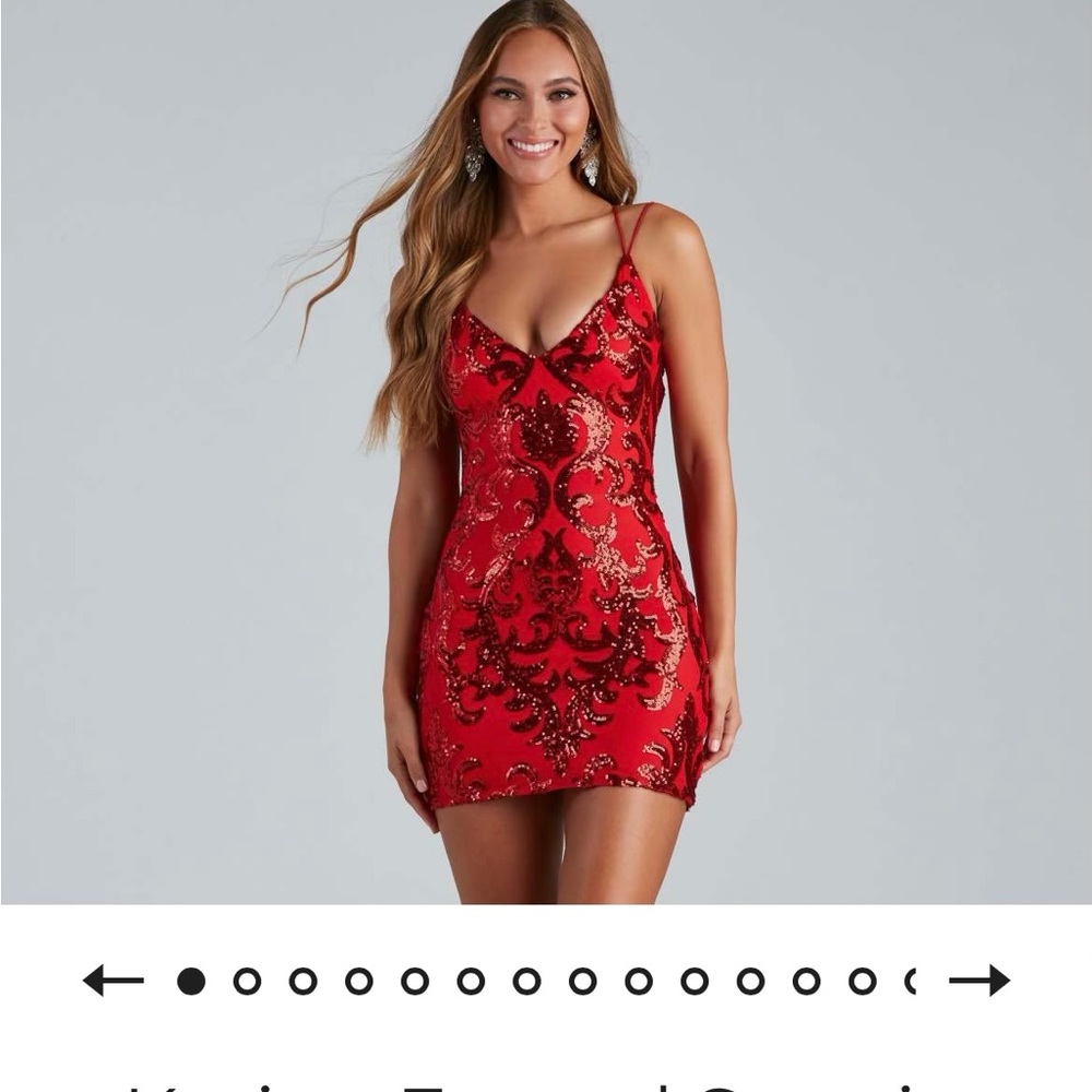 Formal Sequin Mini Dress